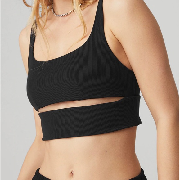 ALO Yoga Other - Alo Black Slit Sports Bra